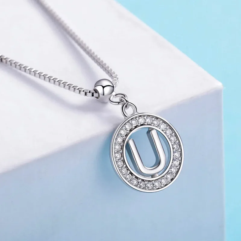 (imagine pentru) Pandora Stilul Me Wish Letter-U Dangle - BSP001-U - Vizualizare 4