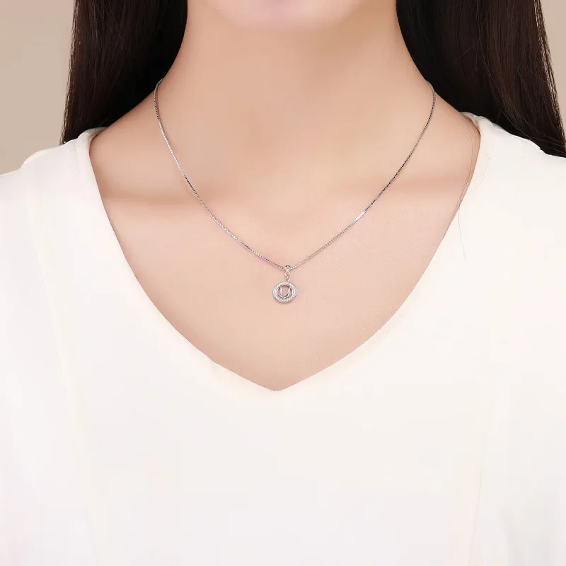 (imagine pentru) Pandora Stilul Me Wish Letter-U Dangle - BSP001-U - Vizualizare 5