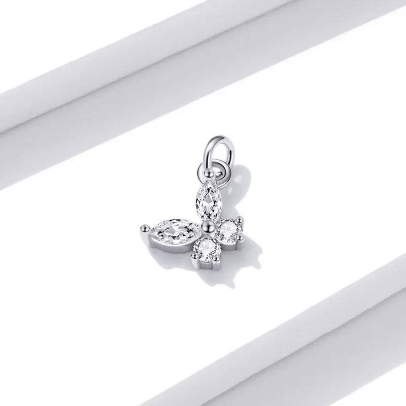 (imagine pentru) Pandora Stilul meu strălucește fluture Dangle - BSP008 - Vizualizare 2