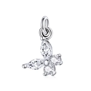 (imagine pentru) Pandora Stilul meu strălucește fluture Dangle - BSP008