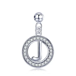 (imagine pentru) Pandora Style Me Wish Letter-J Dangle - BSP001-J