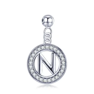 (imagine pentru) Pandora Style Me Wish Letter-N Dangle - BSP001-N