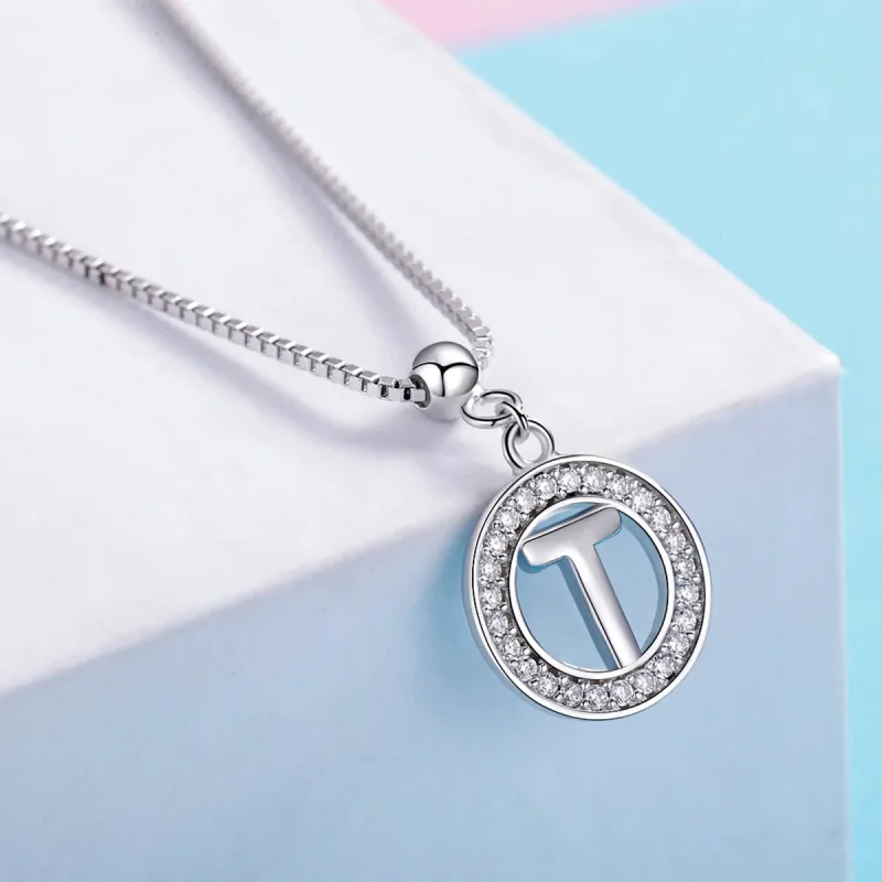 (imagine pentru) Pandora Style Me Wish Letter-T Dangle - BSP001-T - Vizualizare 4