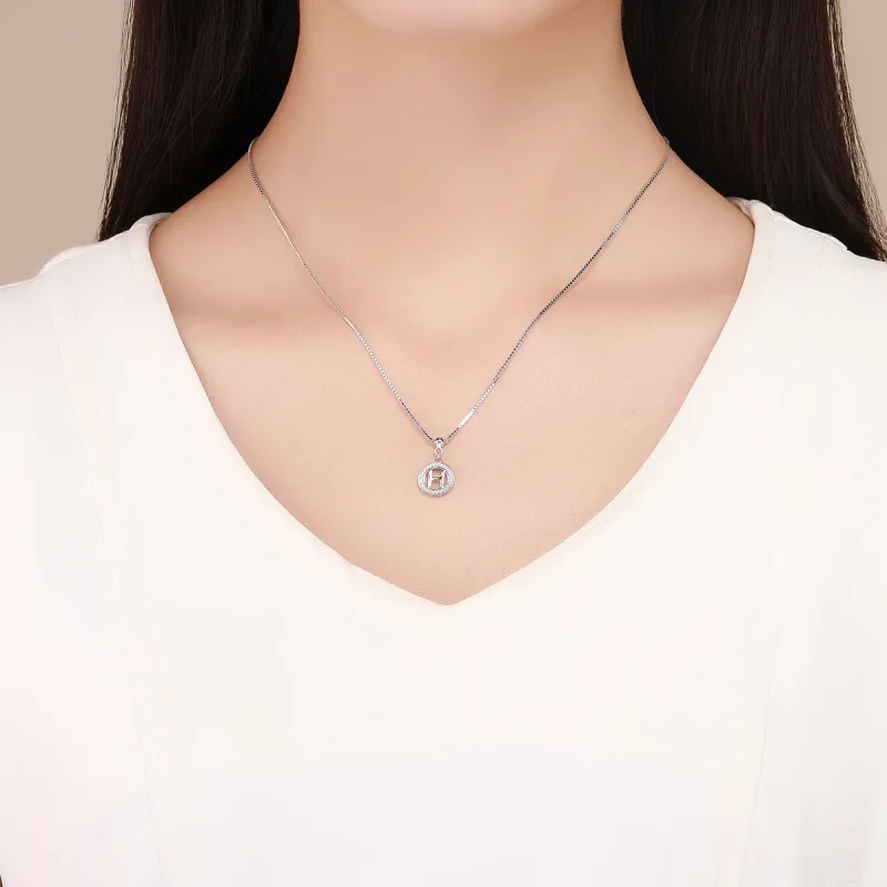 (imagine pentru) Stilul Pandora Me Wish Letter-H Dangle - BSP001-H - Vizualizare 5