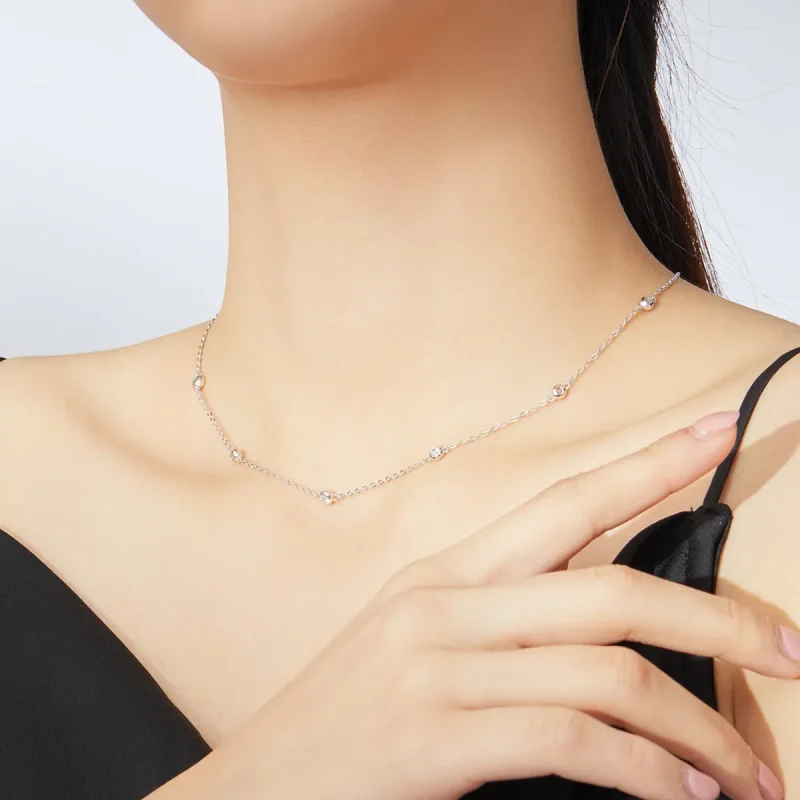 (imagine pentru) Brățară fixă Tip Pandora cu Strălucire romantică din argint - SCN393 - Vizualizare 6