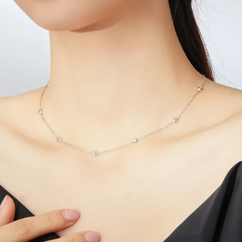 (imagine pentru) Brățară fixă Tip Pandora cu Strălucire romantică din argint - SCN393 - Vizualizare 7