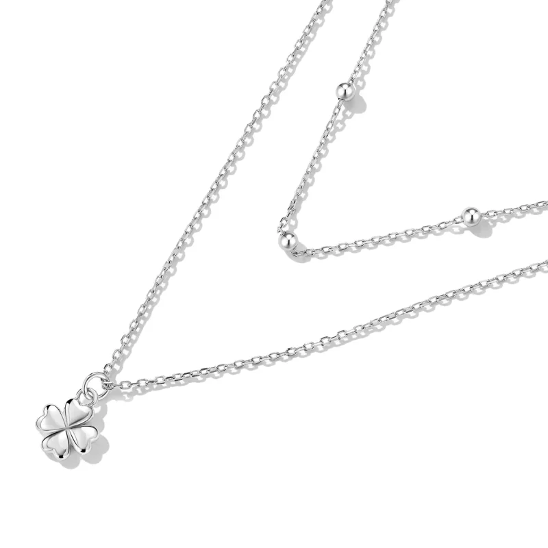 (imagine pentru) Colier cu două trifoi Pandora Style - SCN481 - Vizualizare 3