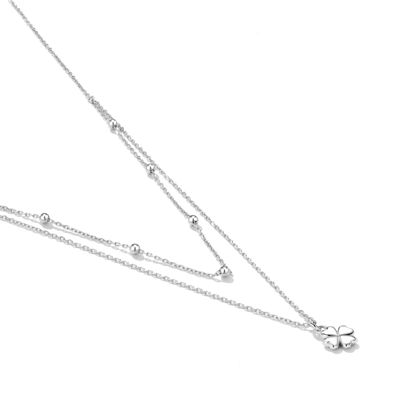 (imagine pentru) Colier cu două trifoi Pandora Style - SCN481 - Vizualizare 4