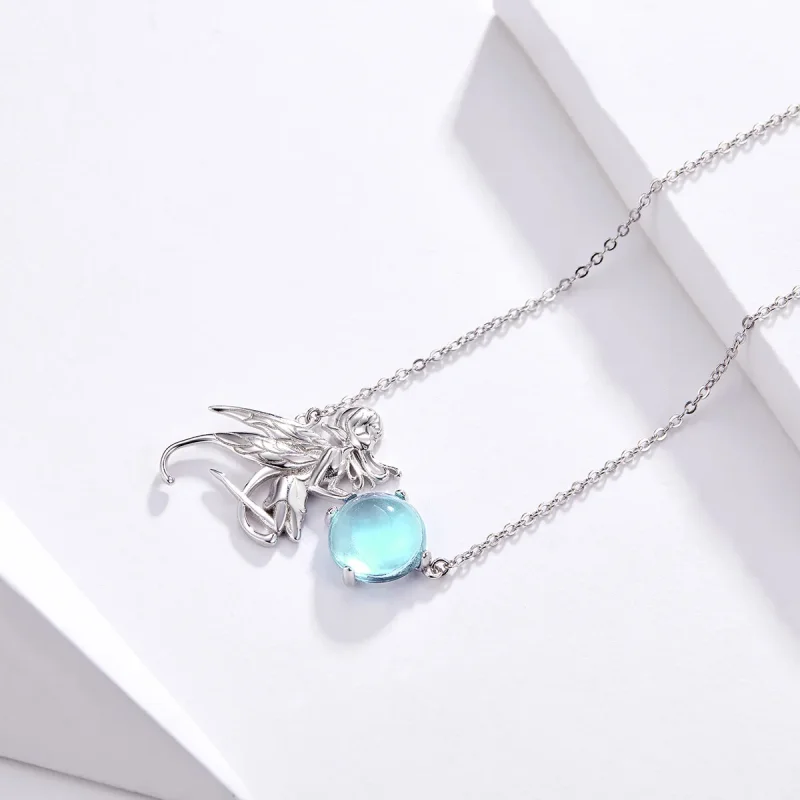 (imagine pentru) Colier cu stil Pandora inspirat de elfi - BSN054 - Vizualizare 3