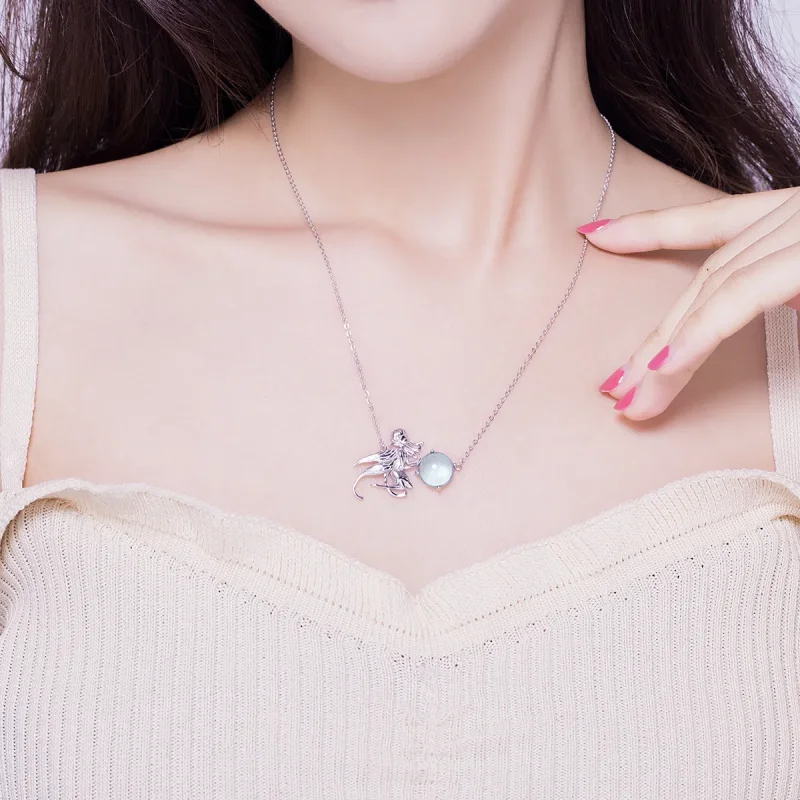 (imagine pentru) Colier cu stil Pandora inspirat de elfi - BSN054 - Vizualizare 5