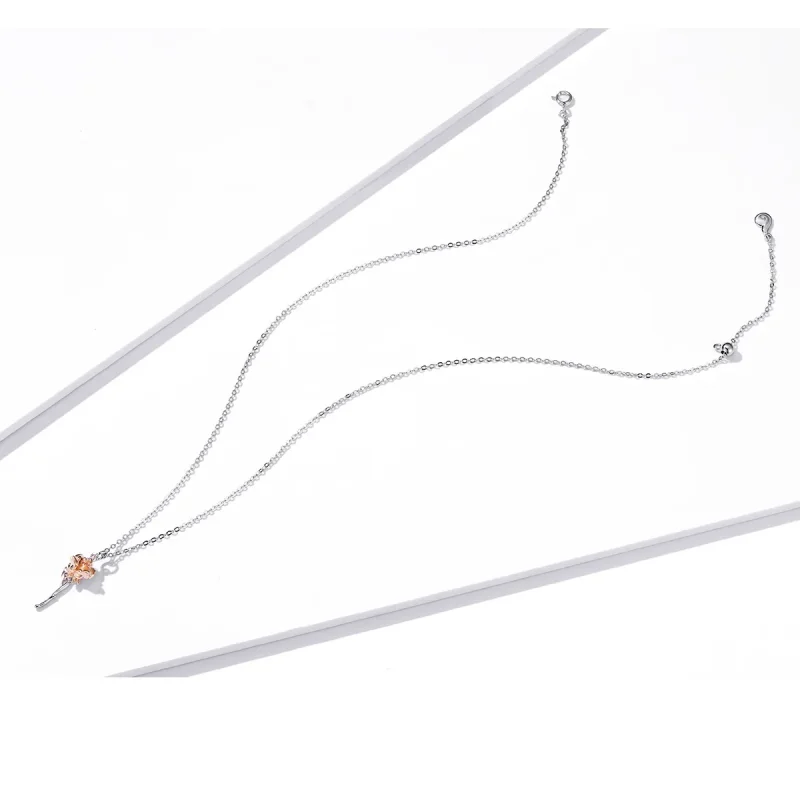 (imagine pentru) Colier elegant în stilul Pandora cu trandafir - BSN190 - Vizualizare 4