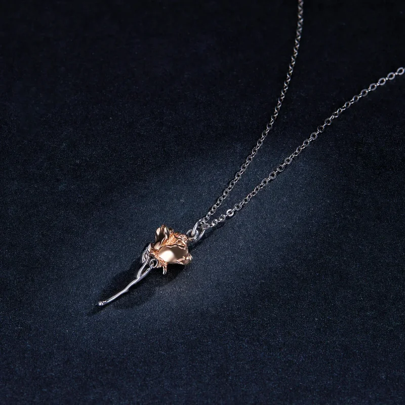 (imagine pentru) Colier elegant în stilul Pandora cu trandafir - BSN190 - Vizualizare 5