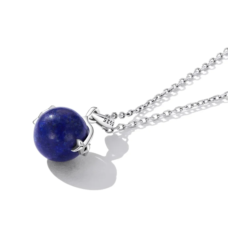 (imagine pentru) Colier în stil Pandora cu meteorit din Lapis Lazuli - SCN480 - Vizualizare 4