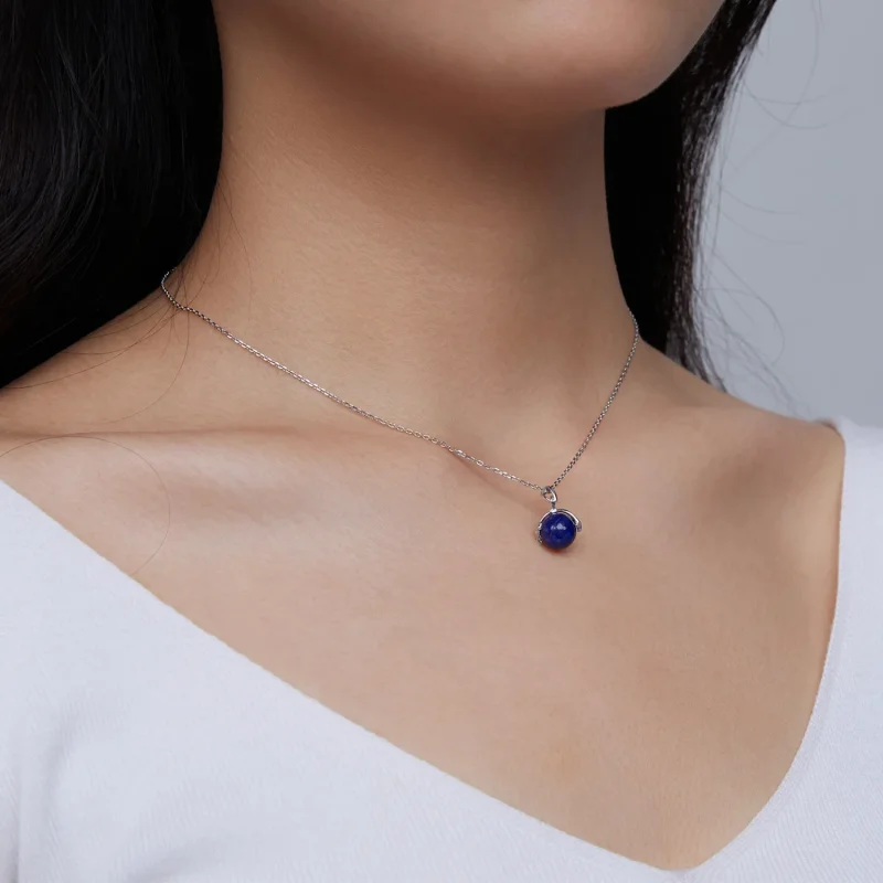 (imagine pentru) Colier în stil Pandora cu meteorit din Lapis Lazuli - SCN480 - Vizualizare 6