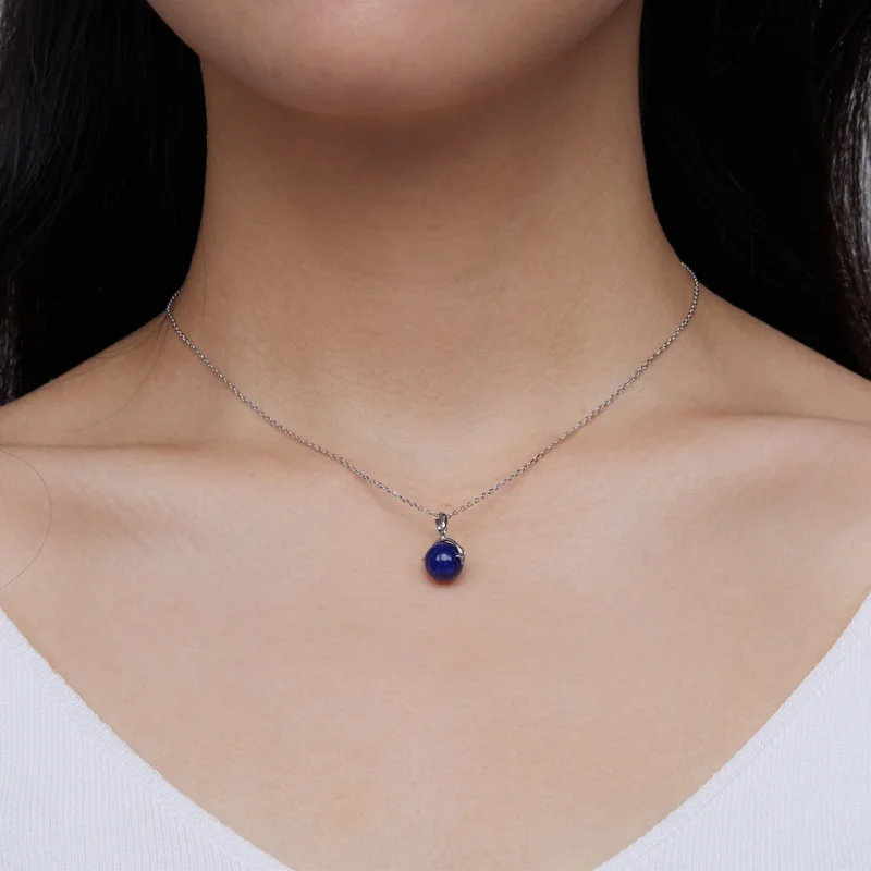 (imagine pentru) Colier în stil Pandora cu meteorit din Lapis Lazuli - SCN480 - Vizualizare 7