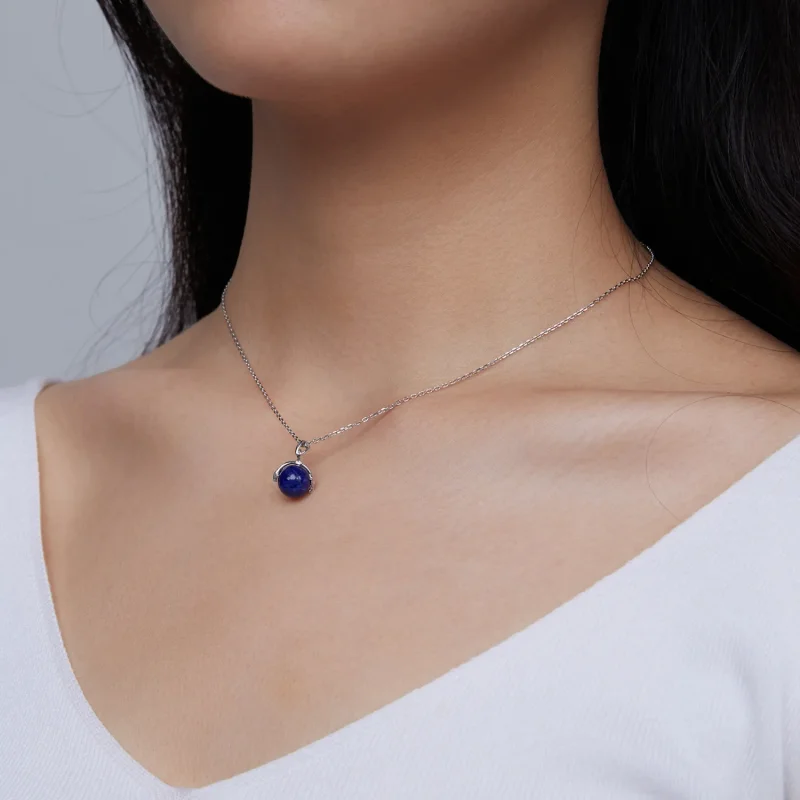 (imagine pentru) Colier în stil Pandora cu meteorit din Lapis Lazuli - SCN480 - Vizualizare 8