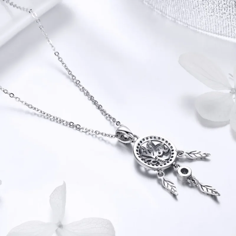 (imagine pentru) Colier Tip Pandora cu Arborele vieții Dreamcatcher din argint - SCN298 - Vizualizare 4