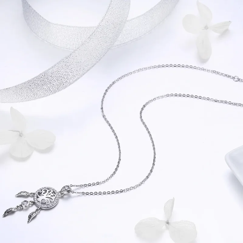 (imagine pentru) Colier Tip Pandora cu Arborele vieții Dreamcatcher din argint - SCN298 - Vizualizare 5