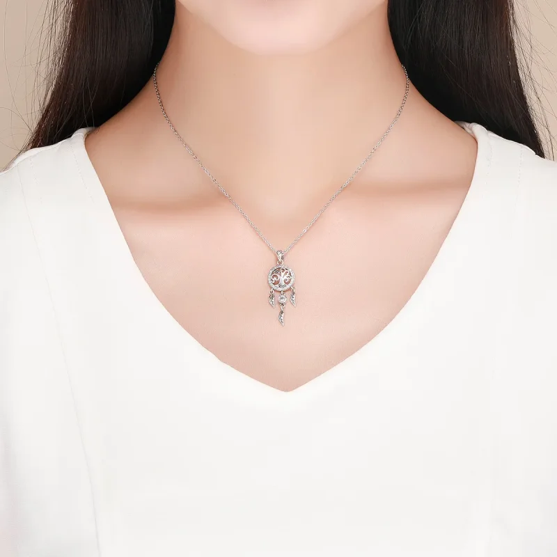 (imagine pentru) Colier Tip Pandora cu Arborele vieții Dreamcatcher din argint - SCN298 - Vizualizare 6