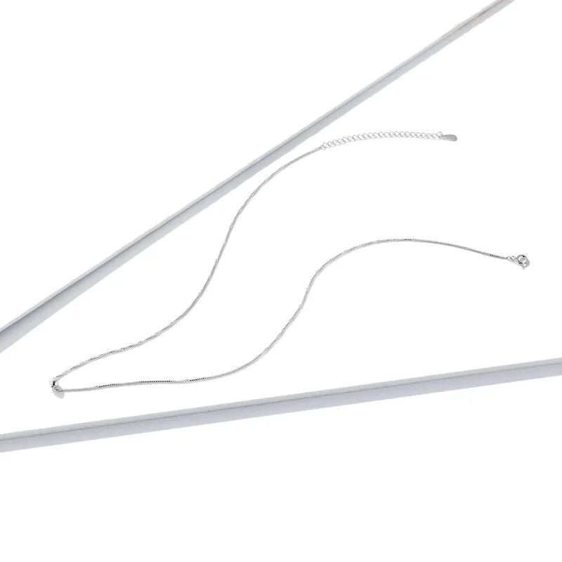 (imagine pentru) Colier Tip Pandora cu Bean simplu din argint - BSN097 - Vizualizare 4