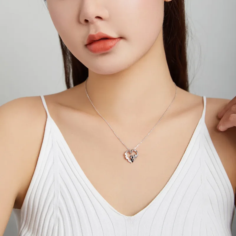 (imagine pentru) Colier Tip Pandora cu Cute Panda Mic din argint - SCN453 - Vizualizare 6