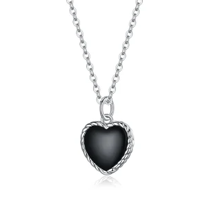 (imagine pentru) Colier Tip Pandora cu Dragoste Agate din argint - SCN443