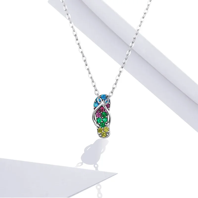 (imagine pentru) Colier Tip Pandora cu Flip Flops din argint - SCN408 - Vizualizare 5