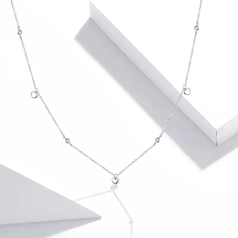 (imagine pentru) Colier Tip Pandora cu Forma de inima din argint - SCN417 - Vizualizare 5