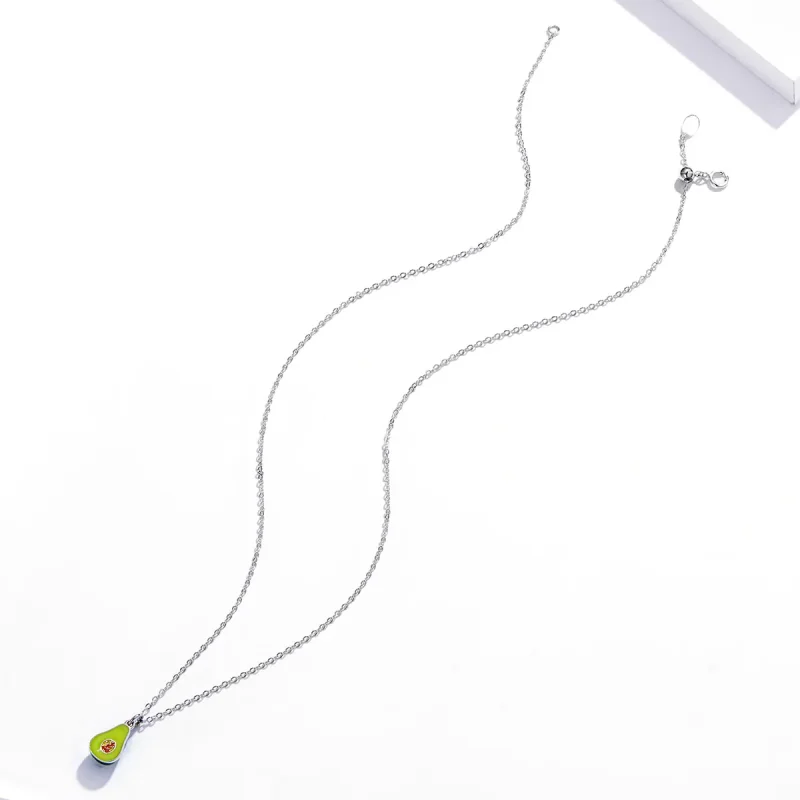 (imagine pentru) Colier Tip Pandora cu Fruct de ulei as din argint - SCN439 - Vizualizare 4