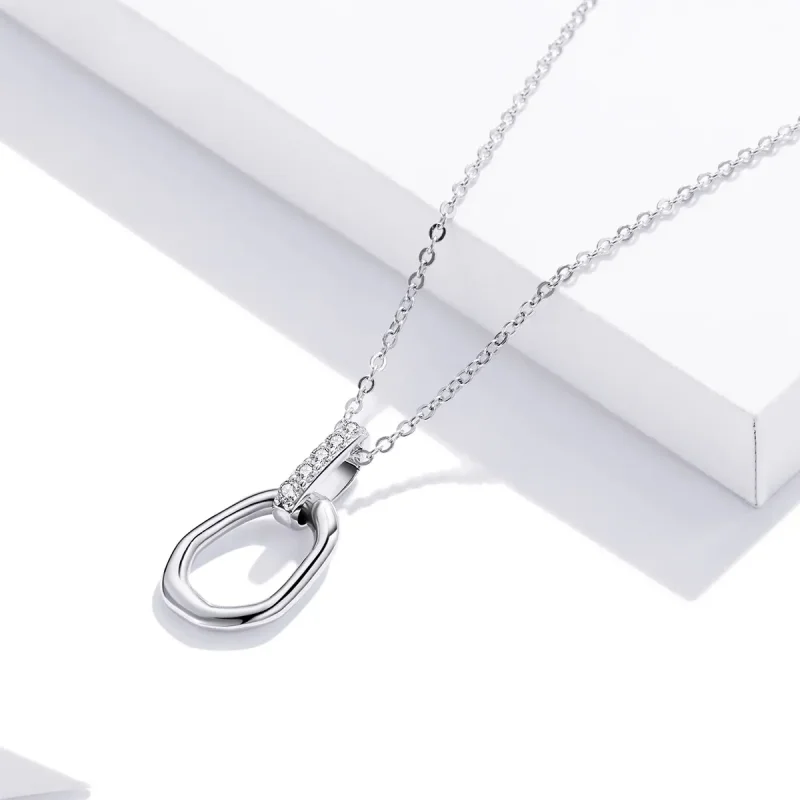 (imagine pentru) Colier Tip Pandora cu Geometrice din argint - SCN440 - Vizualizare 3