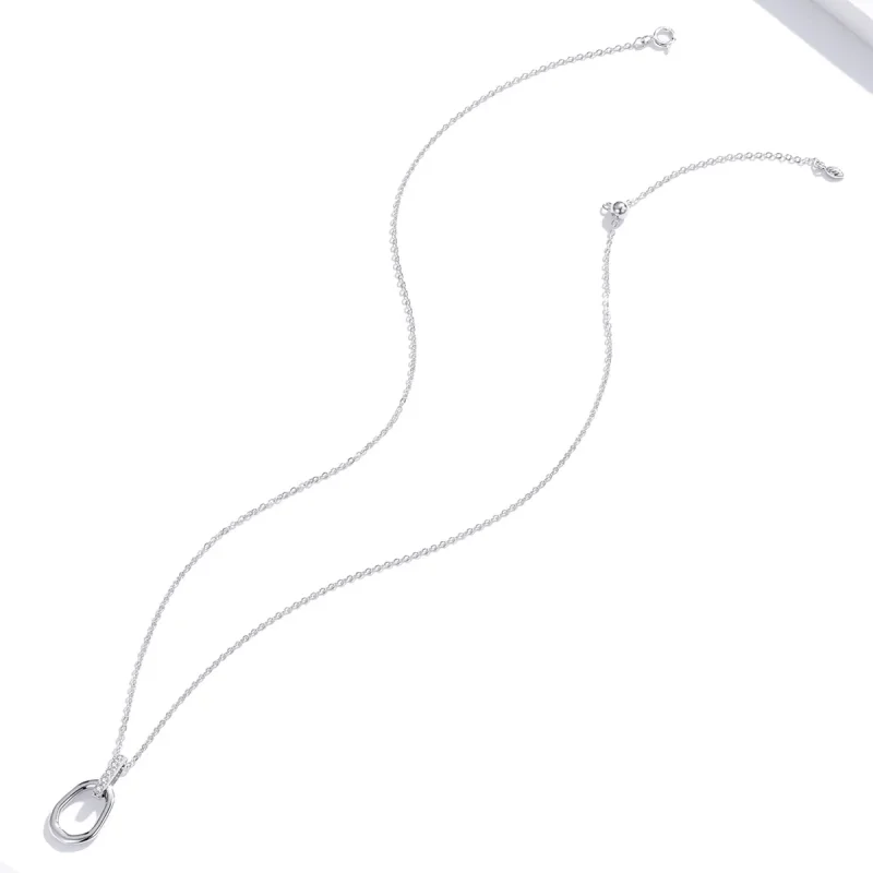 (imagine pentru) Colier Tip Pandora cu Geometrice din argint - SCN440 - Vizualizare 4