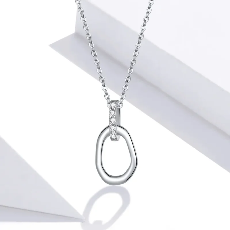 (imagine pentru) Colier Tip Pandora cu Geometrice din argint - SCN440 - Vizualizare 5