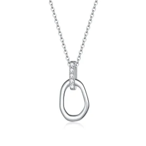 (imagine pentru) Colier Tip Pandora cu Geometrice din argint - SCN440