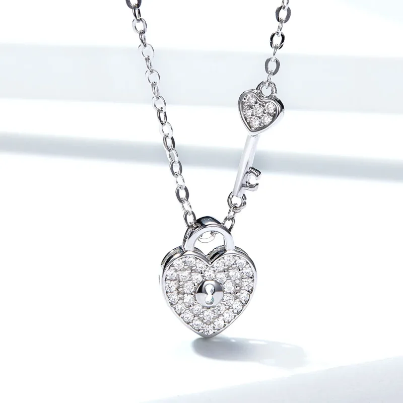 (imagine pentru) Colier Tip Pandora cu Heartslock din argint - SCN315 - Vizualizare 2