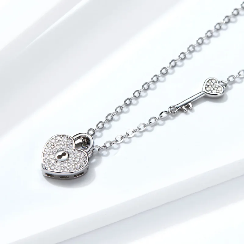 (imagine pentru) Colier Tip Pandora cu Heartslock din argint - SCN315 - Vizualizare 3
