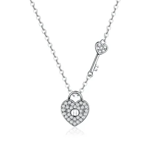 (imagine pentru) Colier Tip Pandora cu Heartslock din argint - SCN315