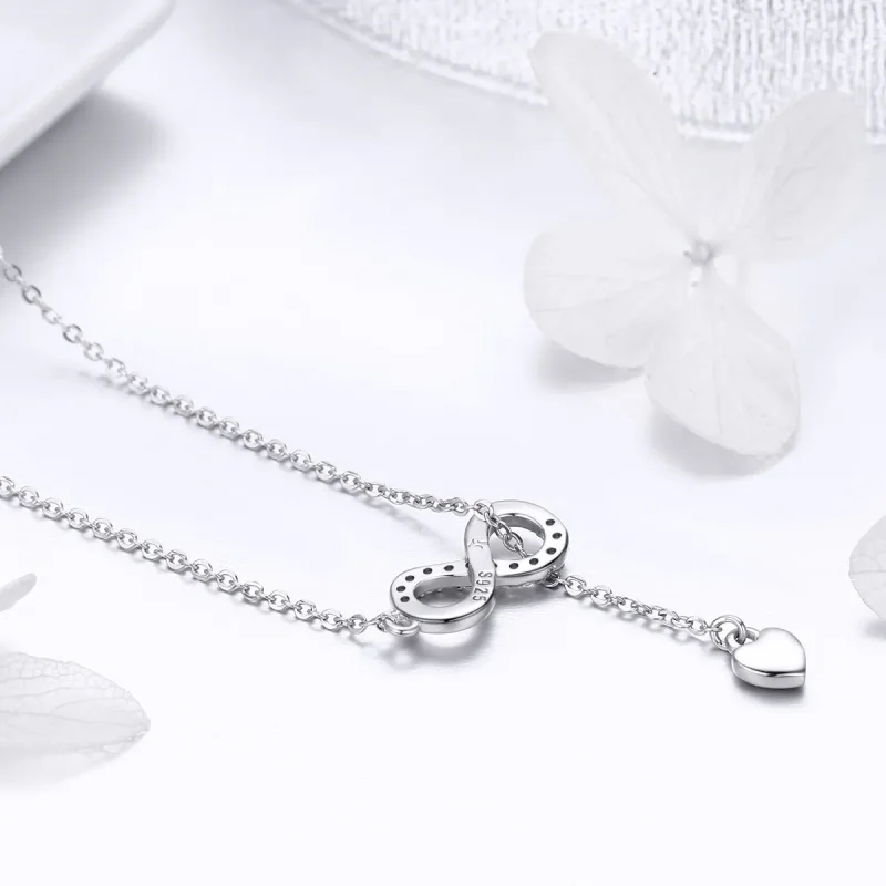 (imagine pentru) Colier Tip Pandora cu Infinit din argint - SCN223 - Vizualizare 3