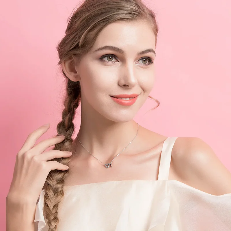 (imagine pentru) Colier Tip Pandora cu Inima si suflet din argint - SCN181 - Vizualizare 2