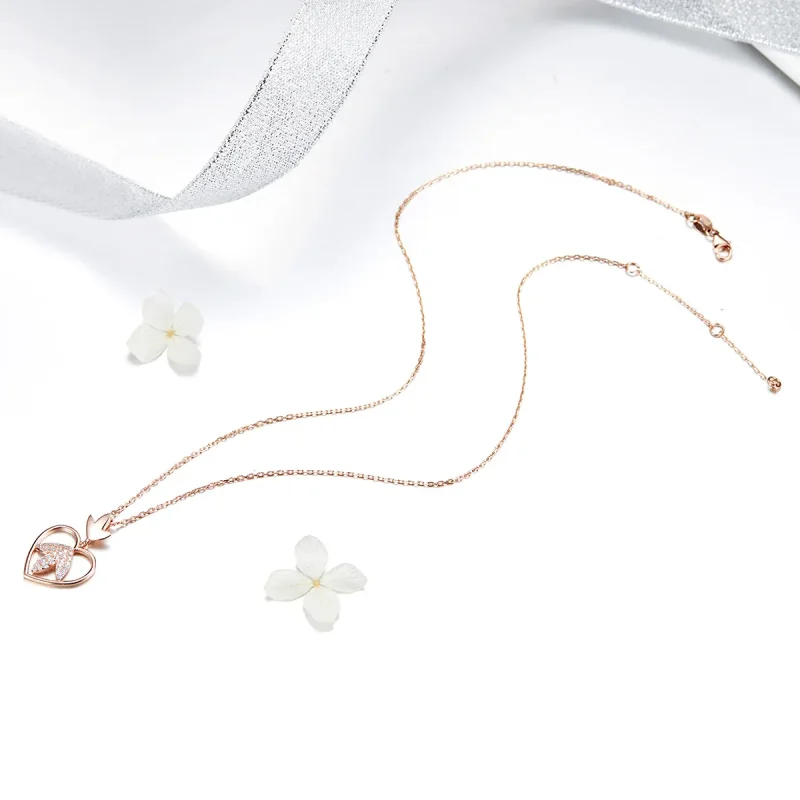 (imagine pentru) Colier Tip Pandora cu Iubire de toamnă din aur rose - SCN313 - Vizualizare 5