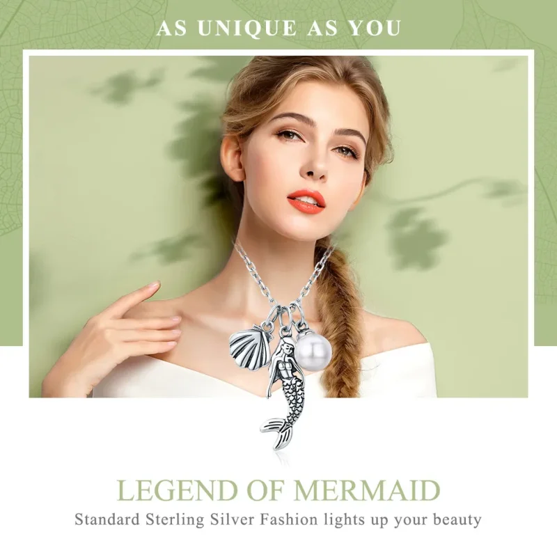 (imagine pentru) Colier Tip Pandora cu Legenda sirenei din argint - SCN237 - Vizualizare 2