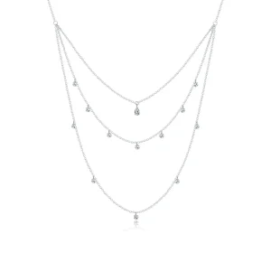 (imagine pentru) Colier Tip Pandora cu Long Strayer Three Strand din argint - SCN429