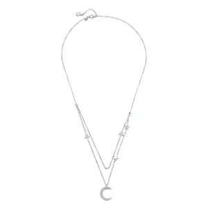 (imagine pentru) Colier Tip Pandora cu Luna si Stelele din argint - BSN038