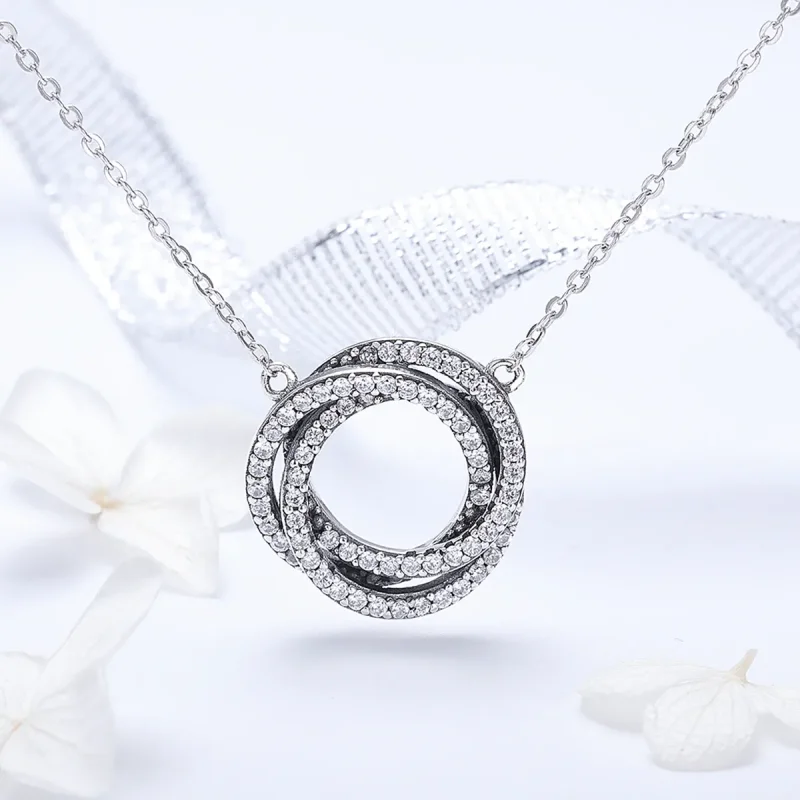 (imagine pentru) Colier Tip Pandora cu Minimalism din aur rose - SCN259 - Vizualizare 2