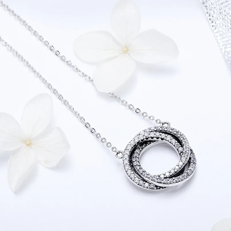 (imagine pentru) Colier Tip Pandora cu Minimalism din aur rose - SCN259 - Vizualizare 3