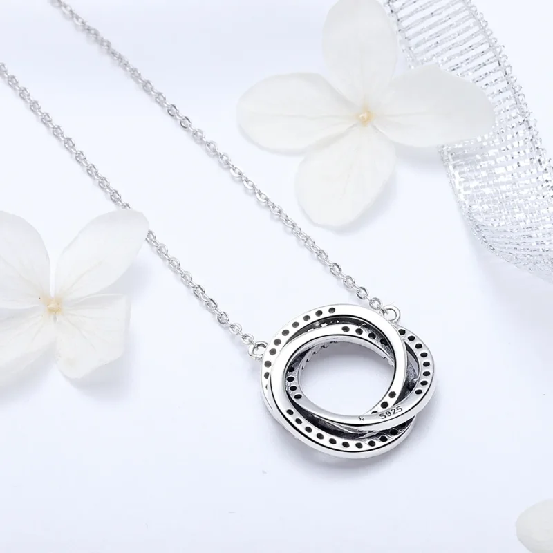 (imagine pentru) Colier Tip Pandora cu Minimalism din aur rose - SCN259 - Vizualizare 4