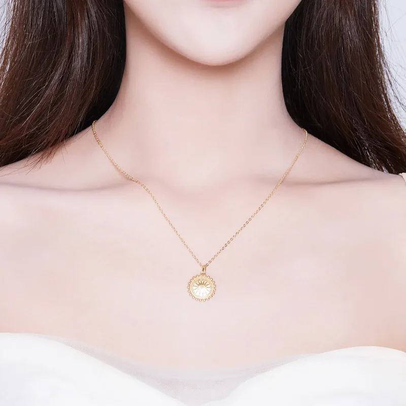 (imagine pentru) Colier Tip Pandora cu Înstelat placat cu aur de 14 k - SCN353 - Vizualizare 7