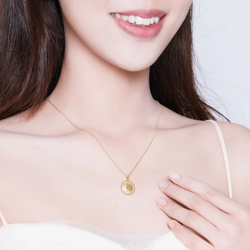 (imagine pentru) Colier Tip Pandora cu Înstelat placat cu aur de 14 k - SCN353 - Vizualizare 8