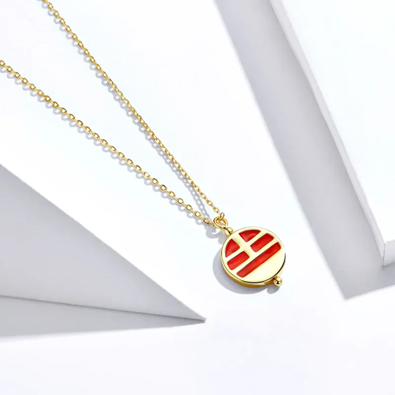 (imagine pentru) Colier Tip Pandora cu Șoricel chinezesc placat cu aur de 14 k - SCN390 - Vizualizare 4