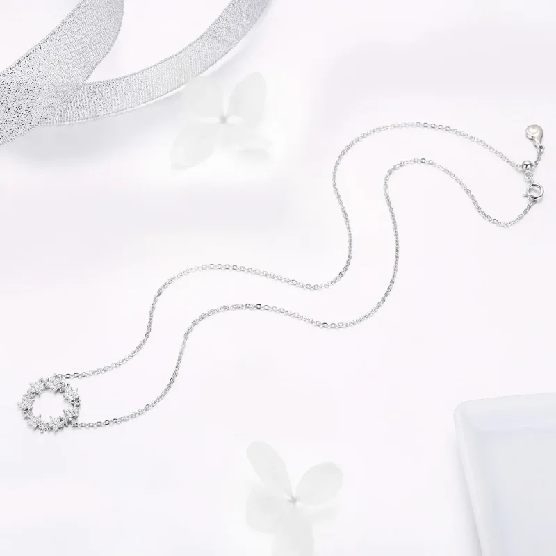 (imagine pentru) Colier Tip Pandora cu Plin de stele din argint - BSN028 - Vizualizare 3
