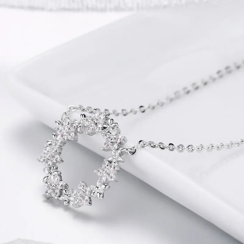 (imagine pentru) Colier Tip Pandora cu Plin de stele din argint - BSN028 - Vizualizare 4